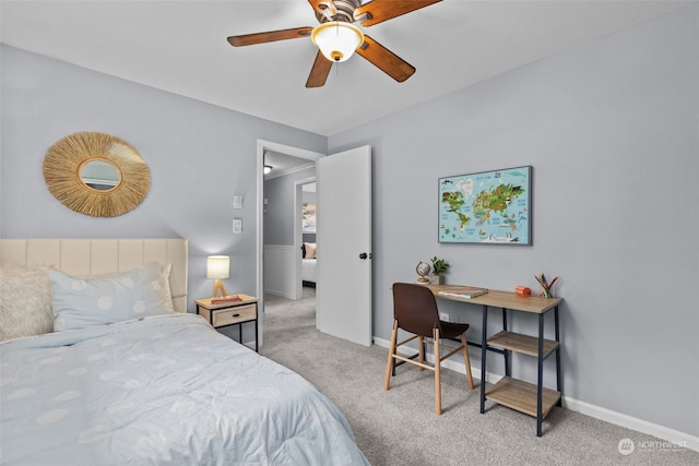4626 143rd St E, Tacoma, WA 98446 - carpeted bedroom with ceiling fan
