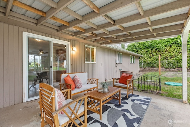 4626 143rd St E, Tacoma, WA 98446 - view of patio / terrace featuring an outdoor hangout area