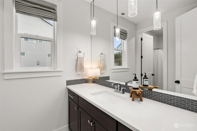 bathroom featuring vanity