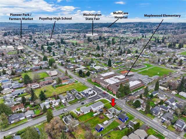 1207 W Pioneer, Puyallup, WA 98371 - birds eye view of property