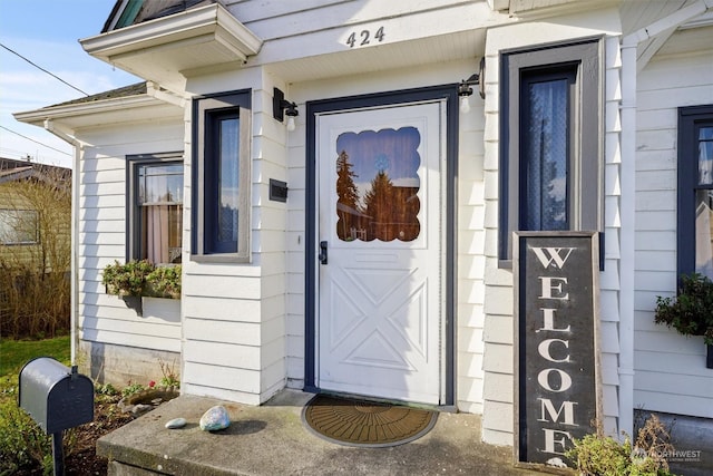 view of entrance to property