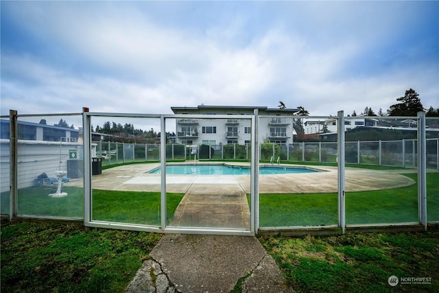 view of pool with a patio