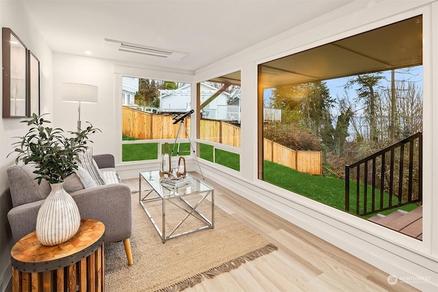 view of sunroom / solarium