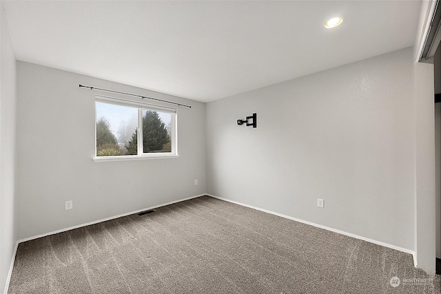 view of carpeted empty room