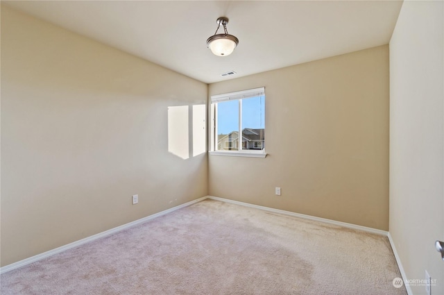 view of carpeted empty room