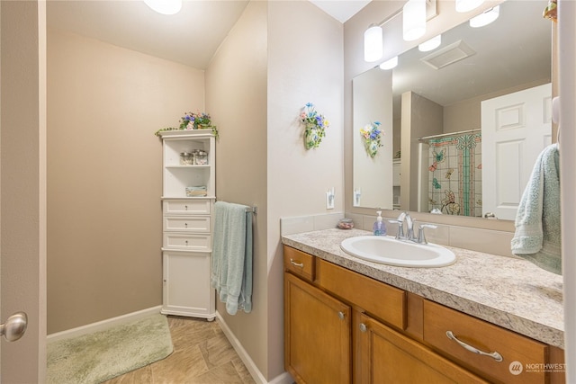 bathroom featuring vanity