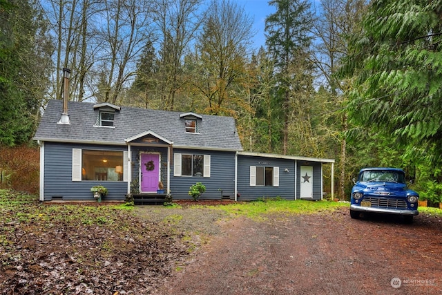 view of front of home