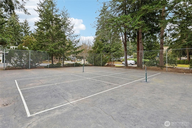 view of tennis court