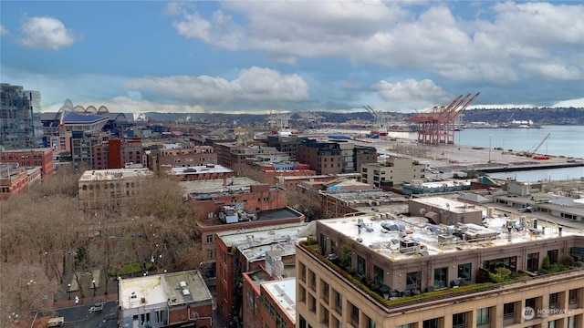 city view featuring a water view