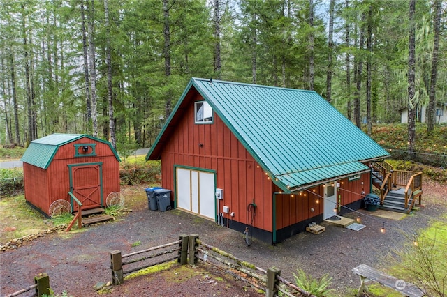 view of outbuilding