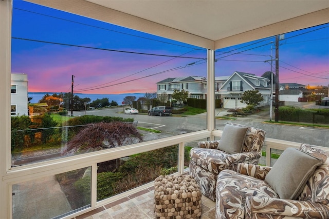 view of sunroom / solarium