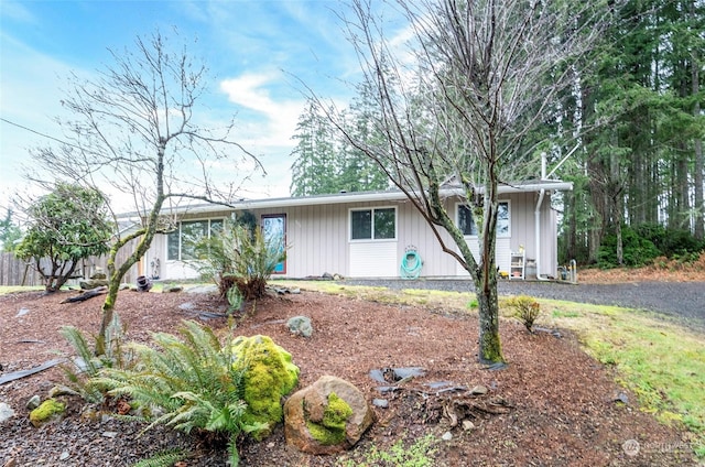 view of ranch-style home