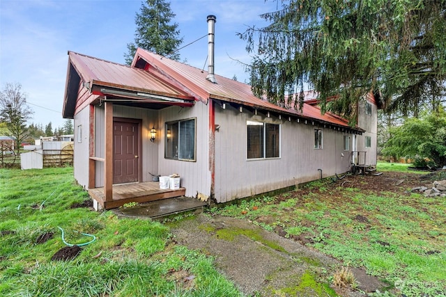 view of rear view of property