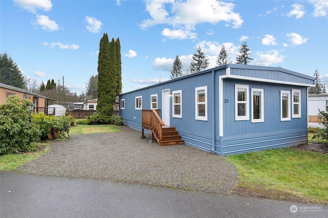 view of manufactured / mobile home