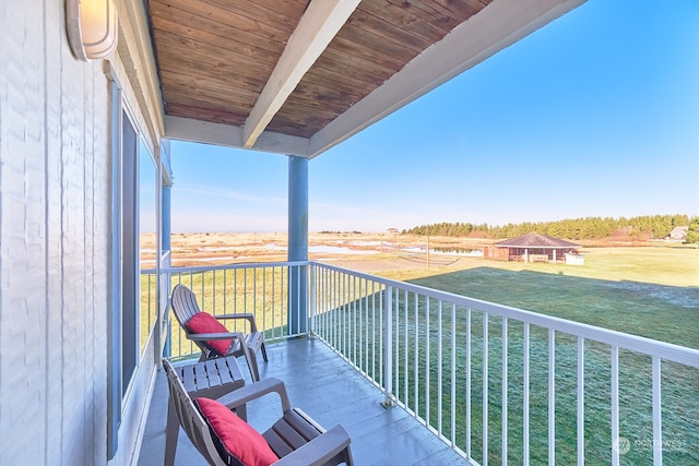 view of balcony