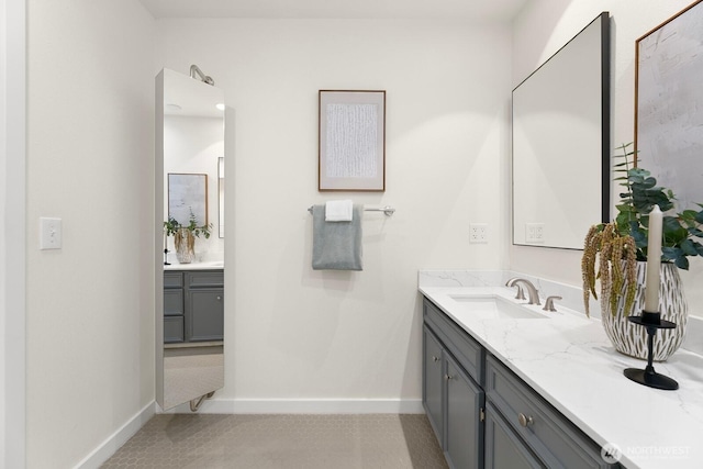 bathroom with vanity