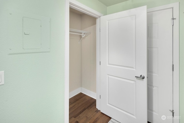 closet featuring electric panel