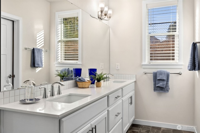 bathroom featuring vanity