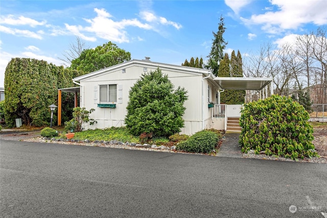 view of manufactured / mobile home