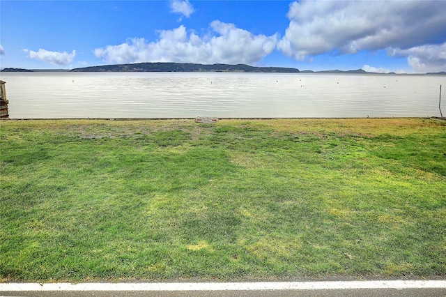 view of water feature featuring a mountain view