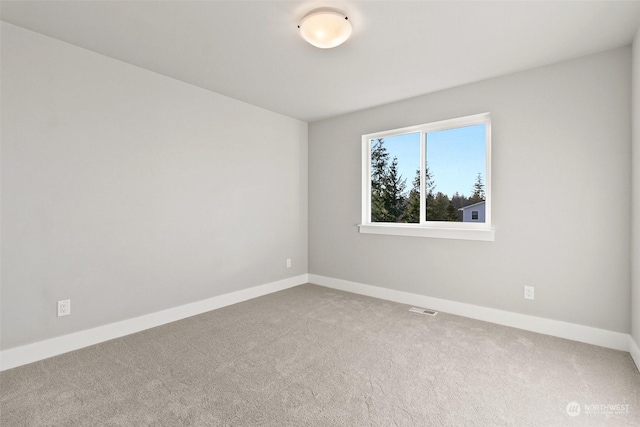 view of carpeted empty room