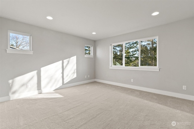 view of carpeted empty room