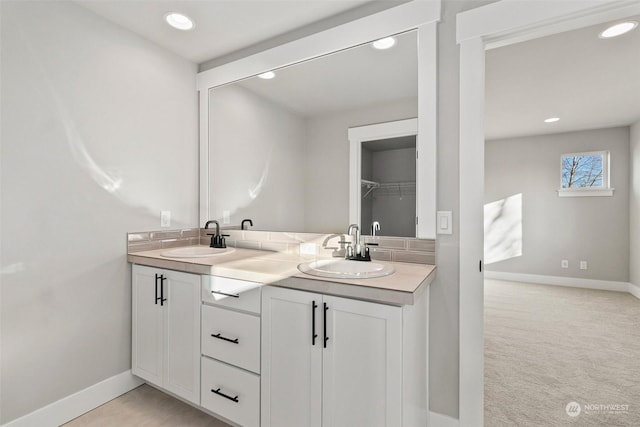 bathroom with vanity