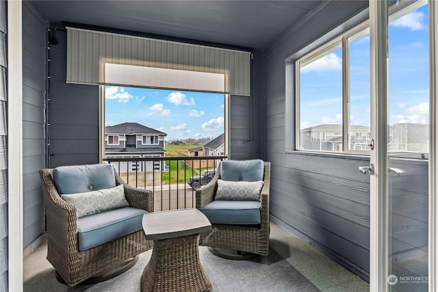 view of sunroom / solarium