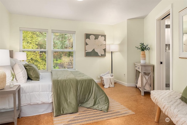 bedroom with carpet flooring