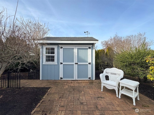 view of outbuilding