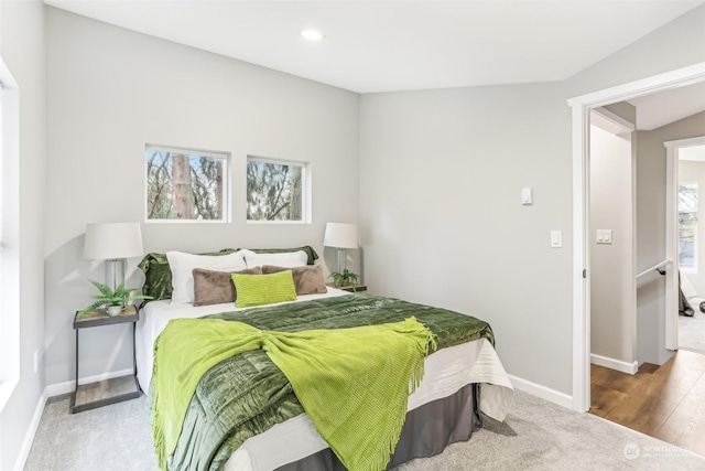 bedroom featuring wood-type flooring