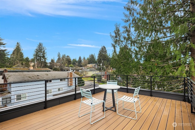 view of wooden terrace