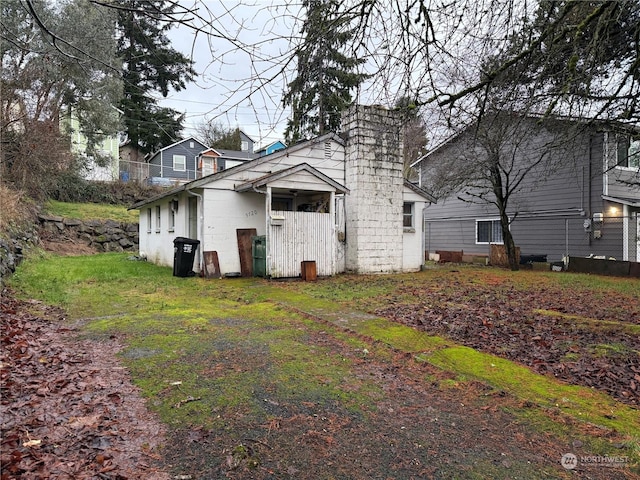 view of rear view of property