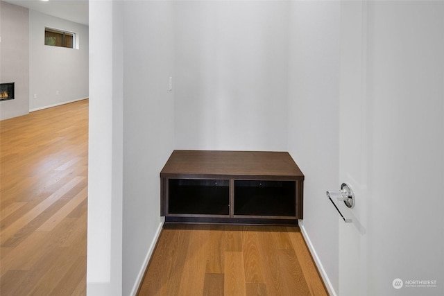 interior space featuring hardwood / wood-style flooring