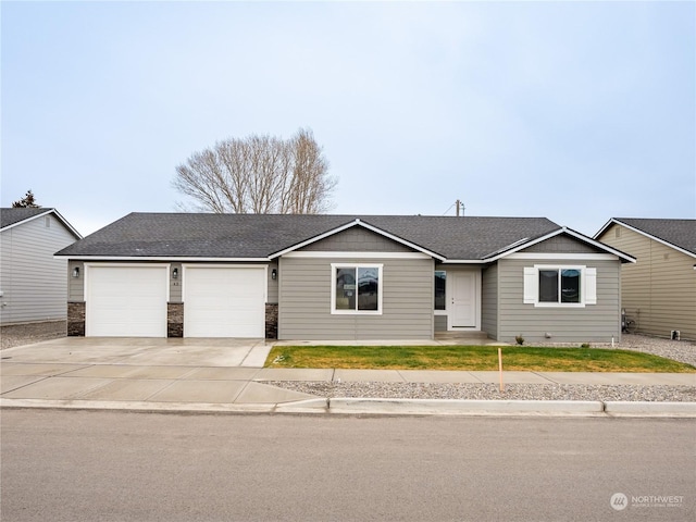 ranch-style house with a garage