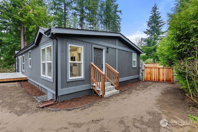 view of manufactured / mobile home