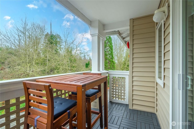 view of balcony