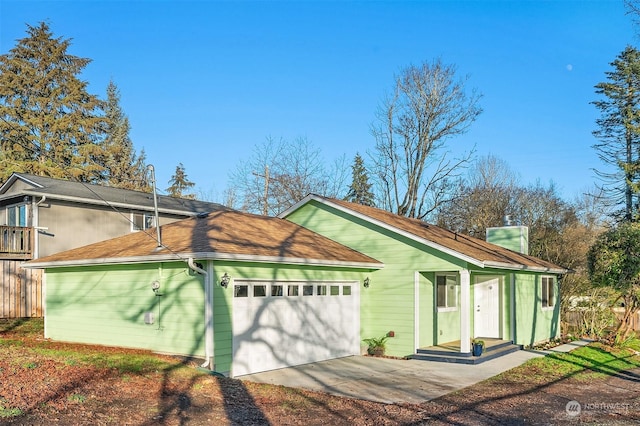 ranch-style house with a garage