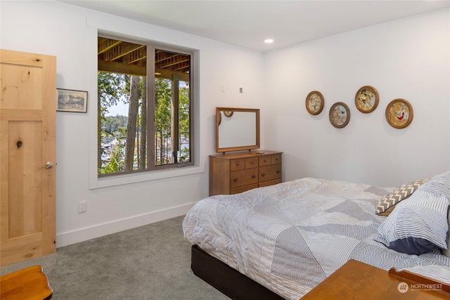 bedroom featuring carpet floors