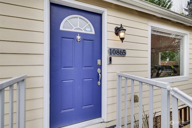 view of entrance to property