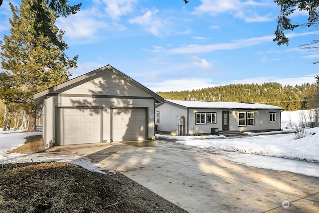 ranch-style house with a garage