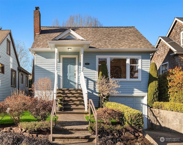 view of front of house featuring a garage