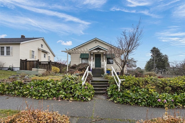 view of bungalow