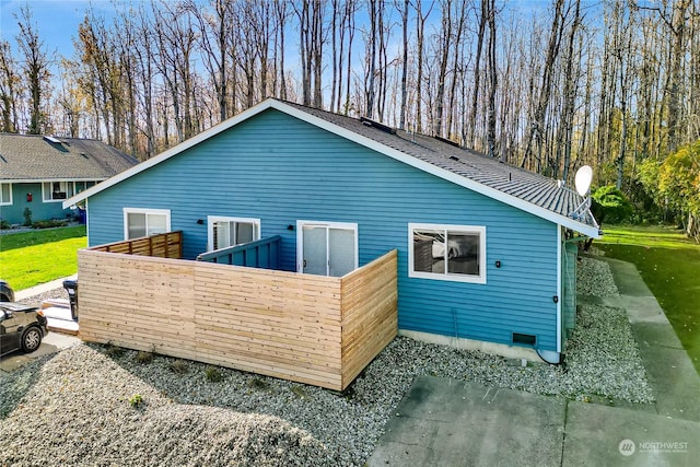 view of rear view of property