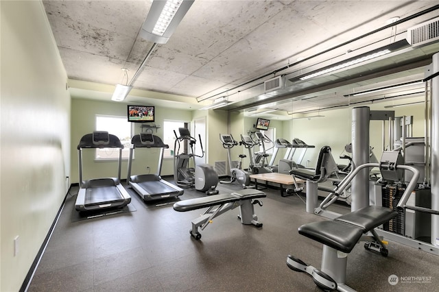 view of exercise room