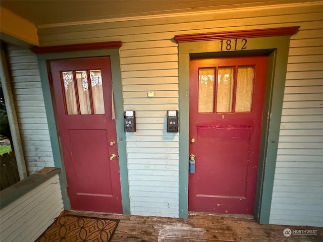 view of entrance to property