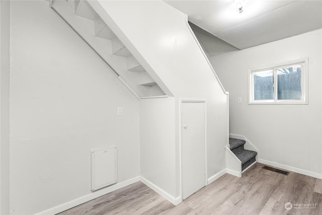 interior space featuring light hardwood / wood-style flooring