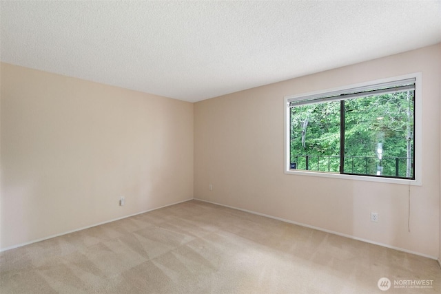 908 E Bay Dr NE Unit 203, Olympia, WA 98506 - spare room featuring light colored carpet, a textured ceiling, and baseboards