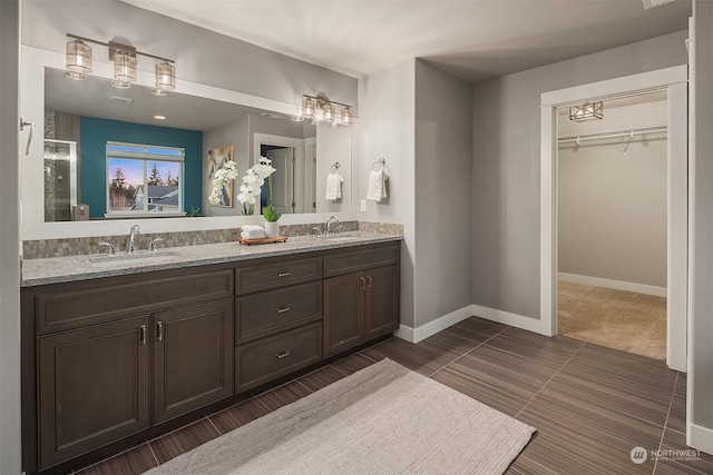 bathroom featuring vanity