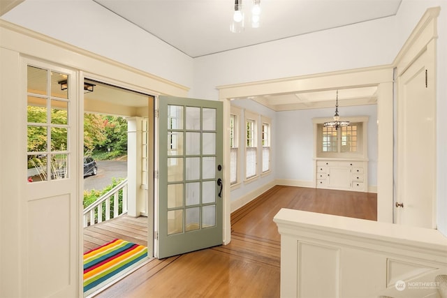 entryway featuring light hardwood / wood-style flooring